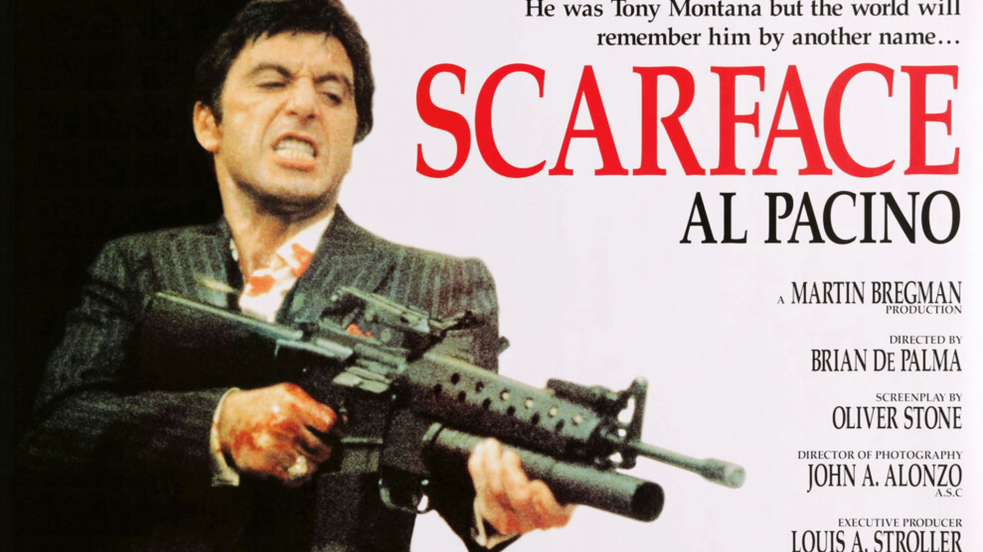 This is the Movie Poster of “Scarface” Film.