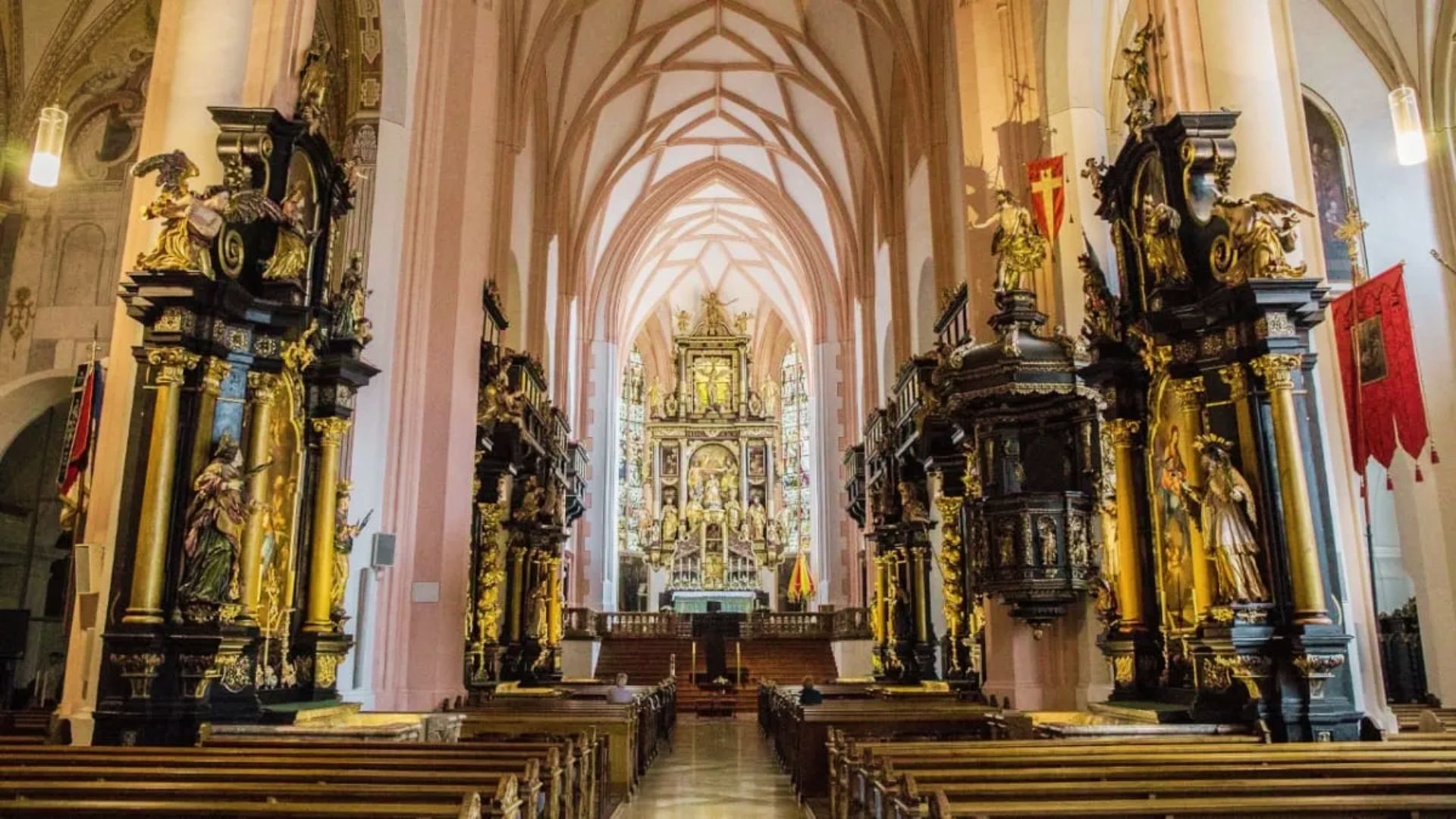 “ the Mondsee Basilica” is one of the most famous “Sound of Music" filming locations in Salzburg.
