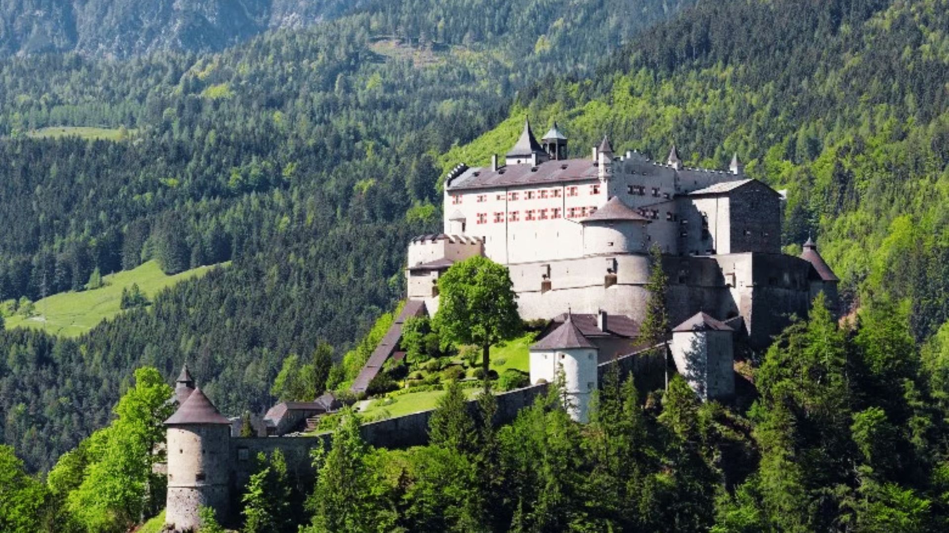 “ Hohenwerfen Castle ” is one of the most famous “Sound of Music" filming locations in Salzburg.