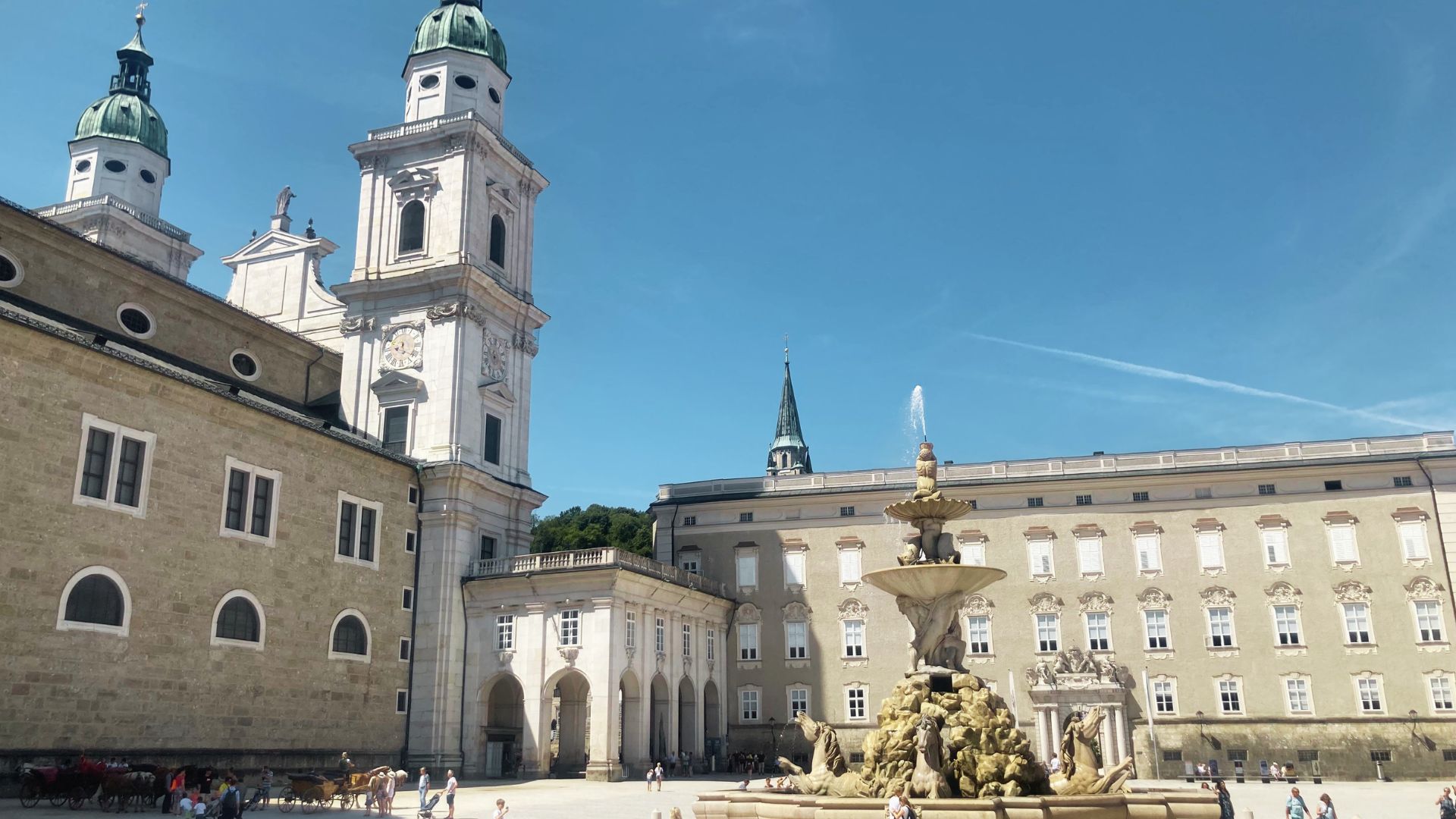 “Residenzplatz” is one of the most famous “Sound of Music" filming locations in Salzburg.