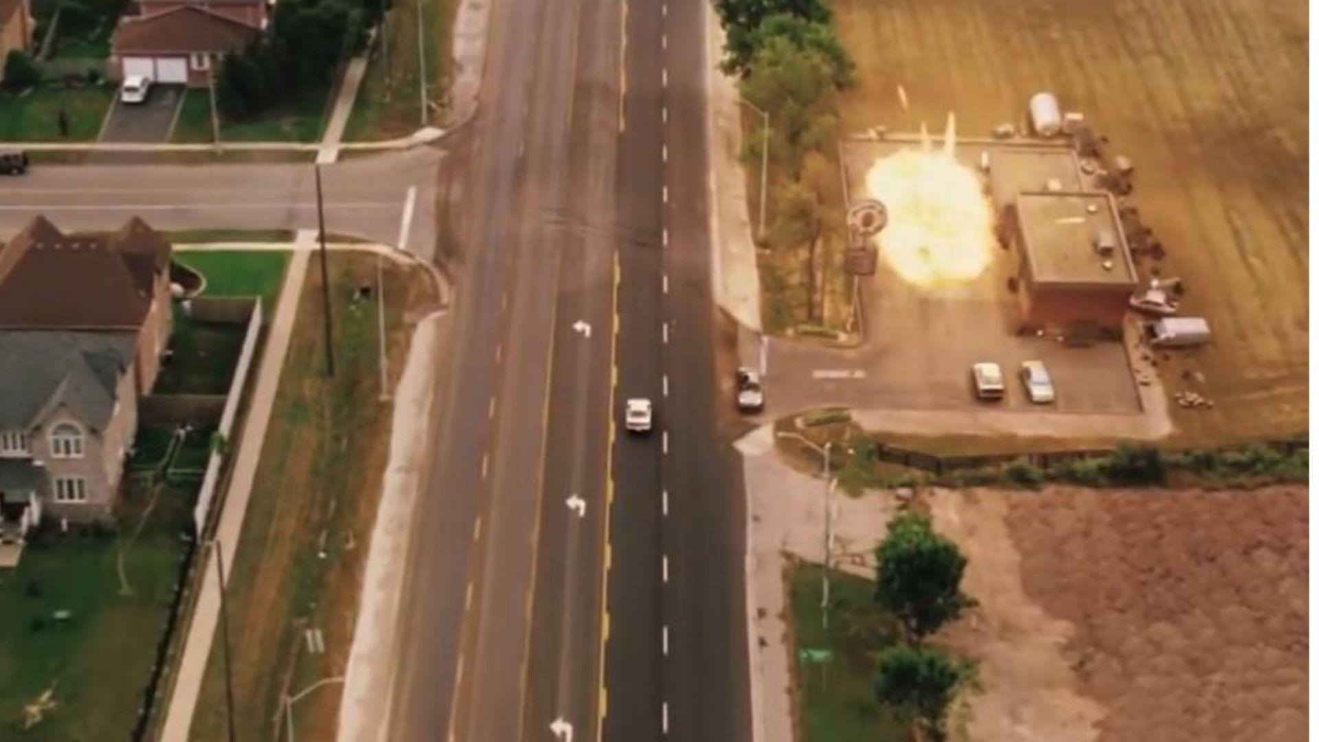 The Gas Pump Explosion Scene Location