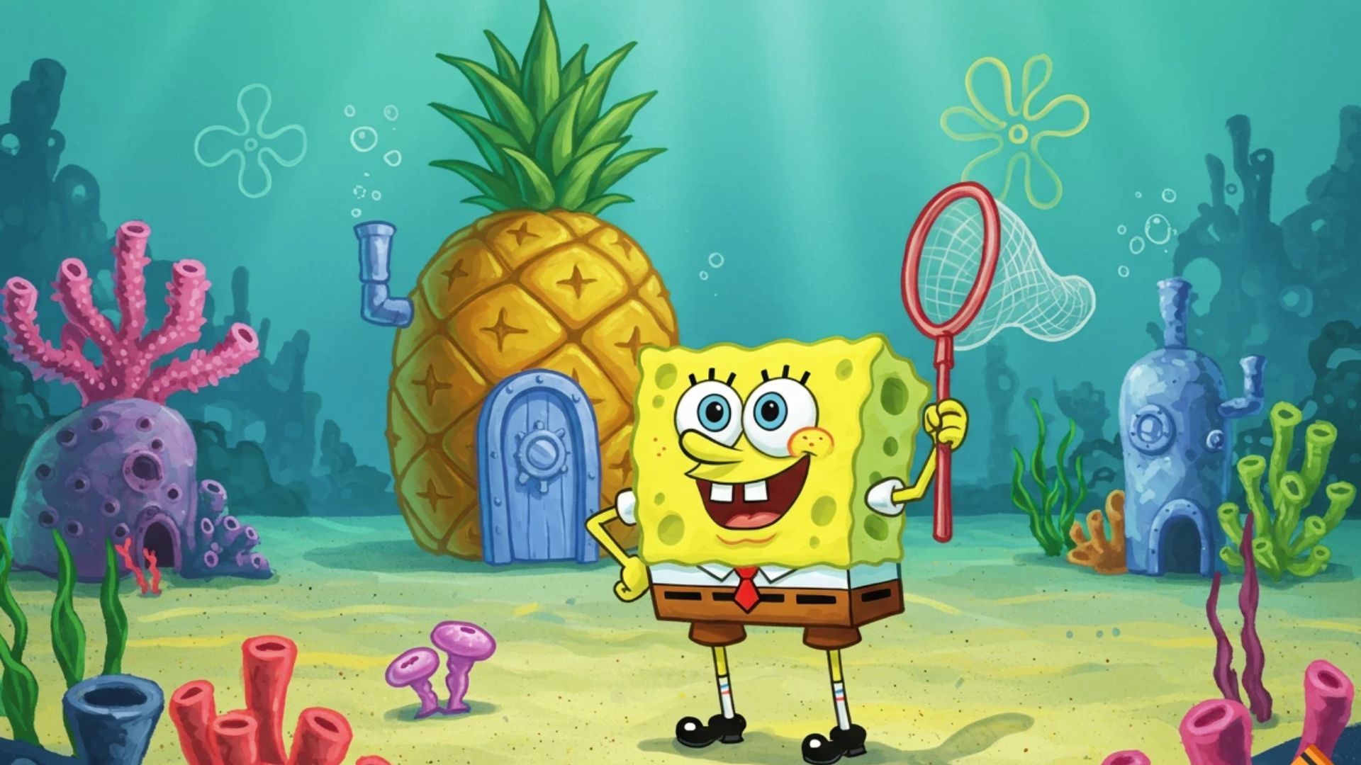 ALT TEXT: SpongeBob House is based on Creative Cartoon Design