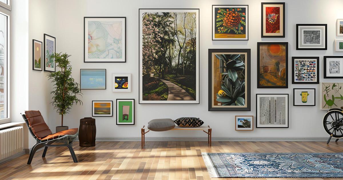 1. A Gallery Wall Built Around Meaning, Not Matching Frames