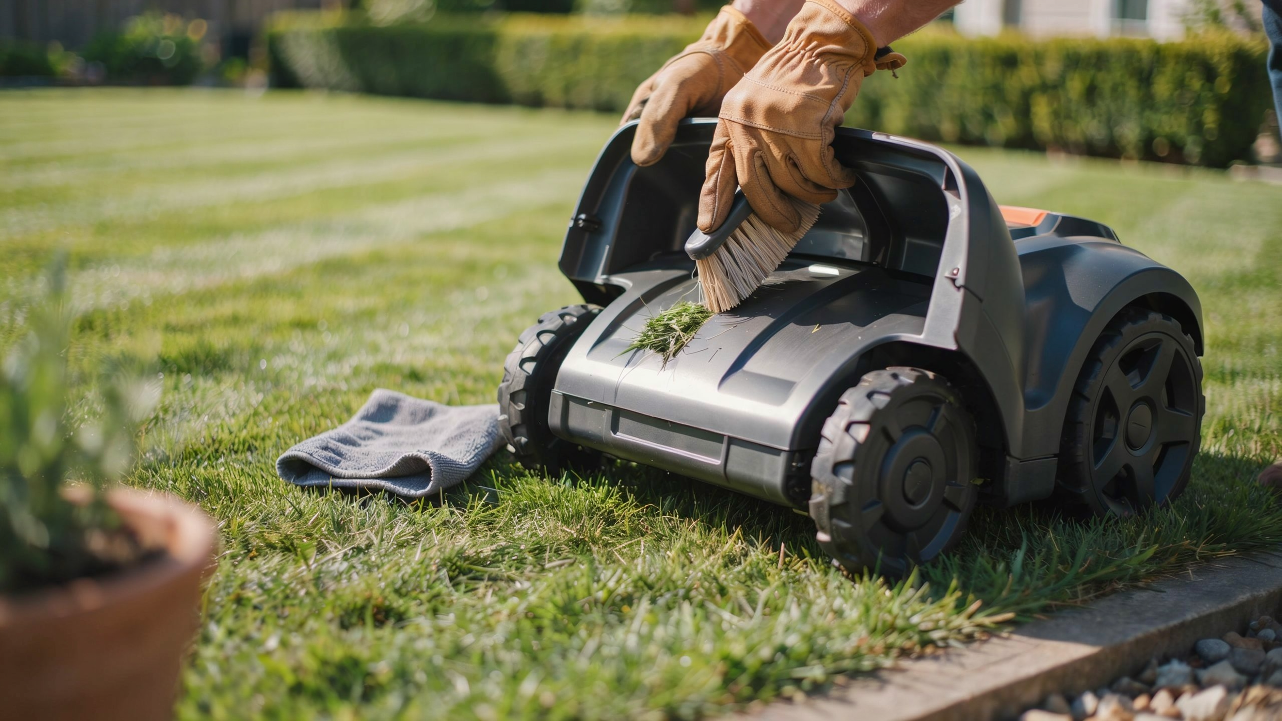 How to Properly Maintain and Clean the Cutting Deck of an Automated Electric Lawn Mower