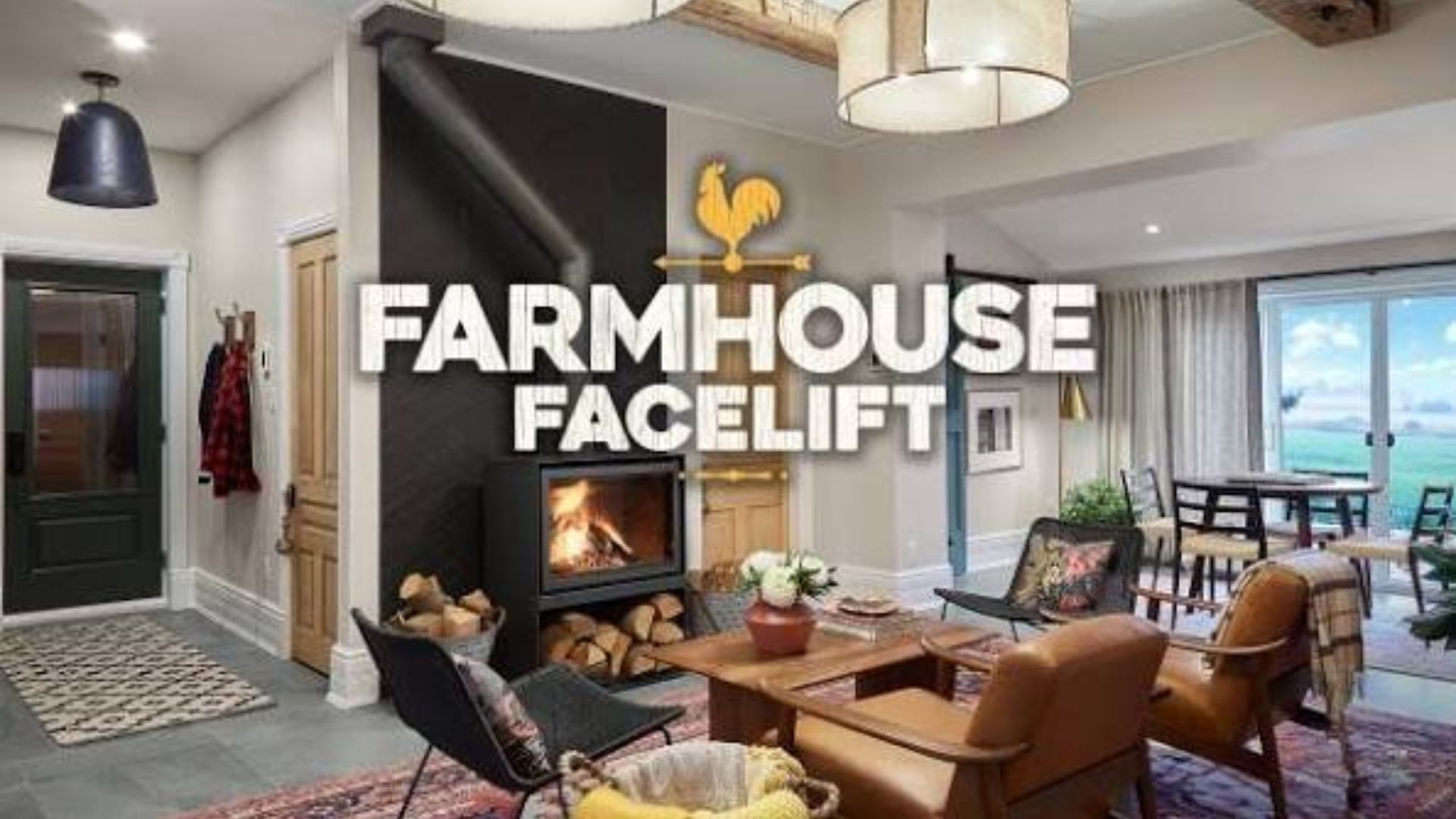 modern farmhouse living room featured on HGTV's Farmhouse Facelift