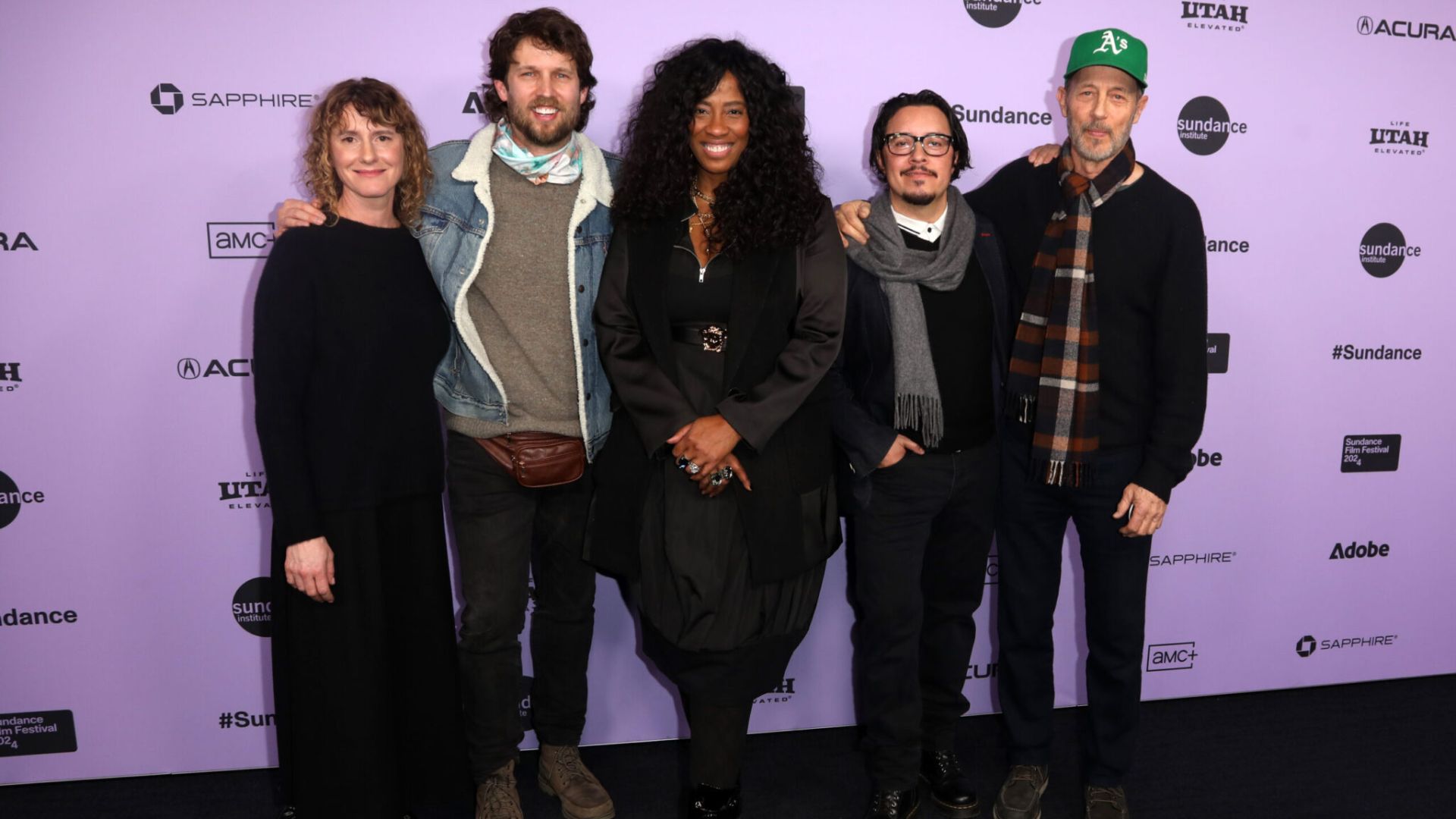 A group photo of the cast from Napoleon Dynamite at the Sundance Film Festival, highlighting their participation in the celebration.