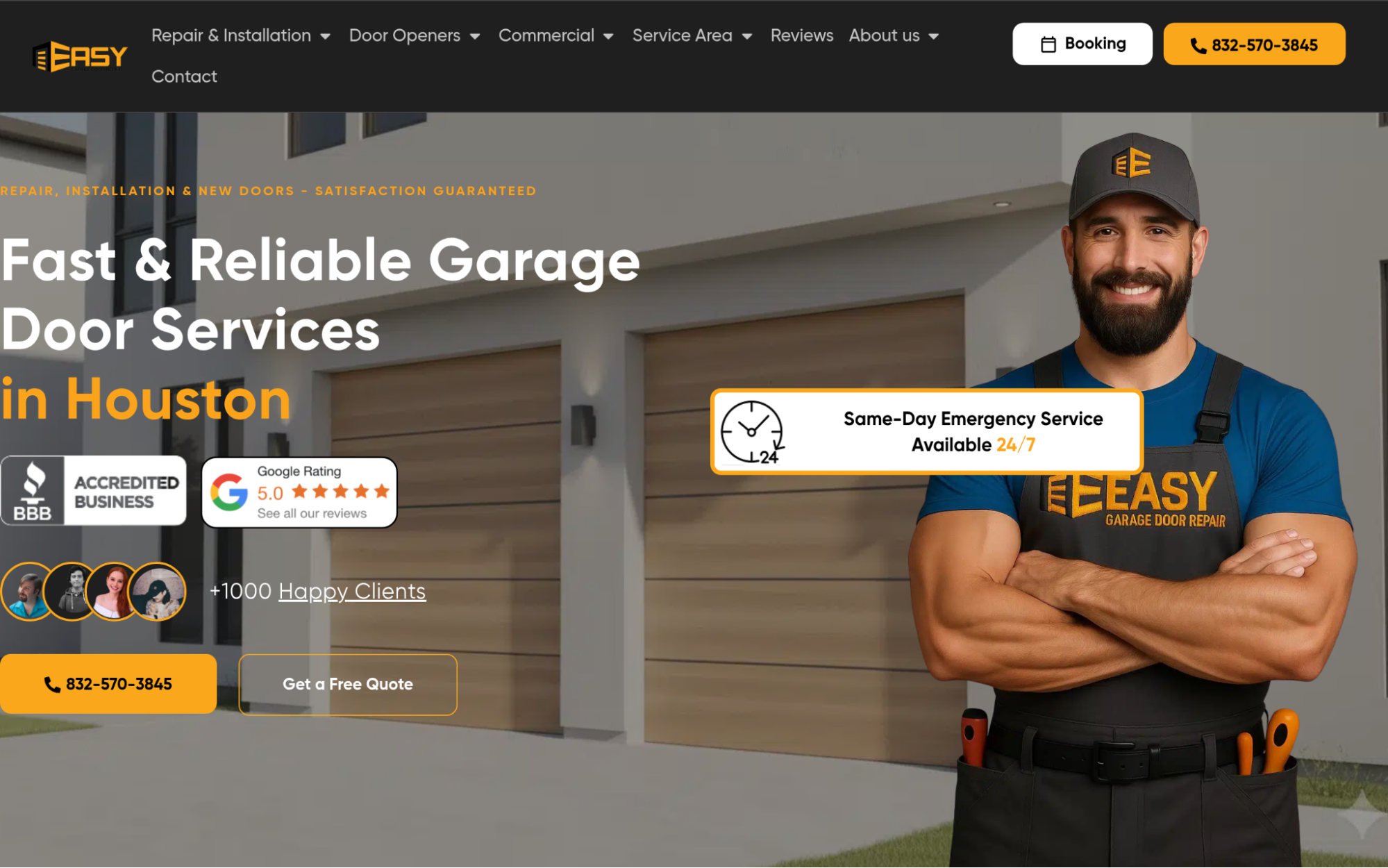 Residential and Commercial Garage Door Repair and Installation Services