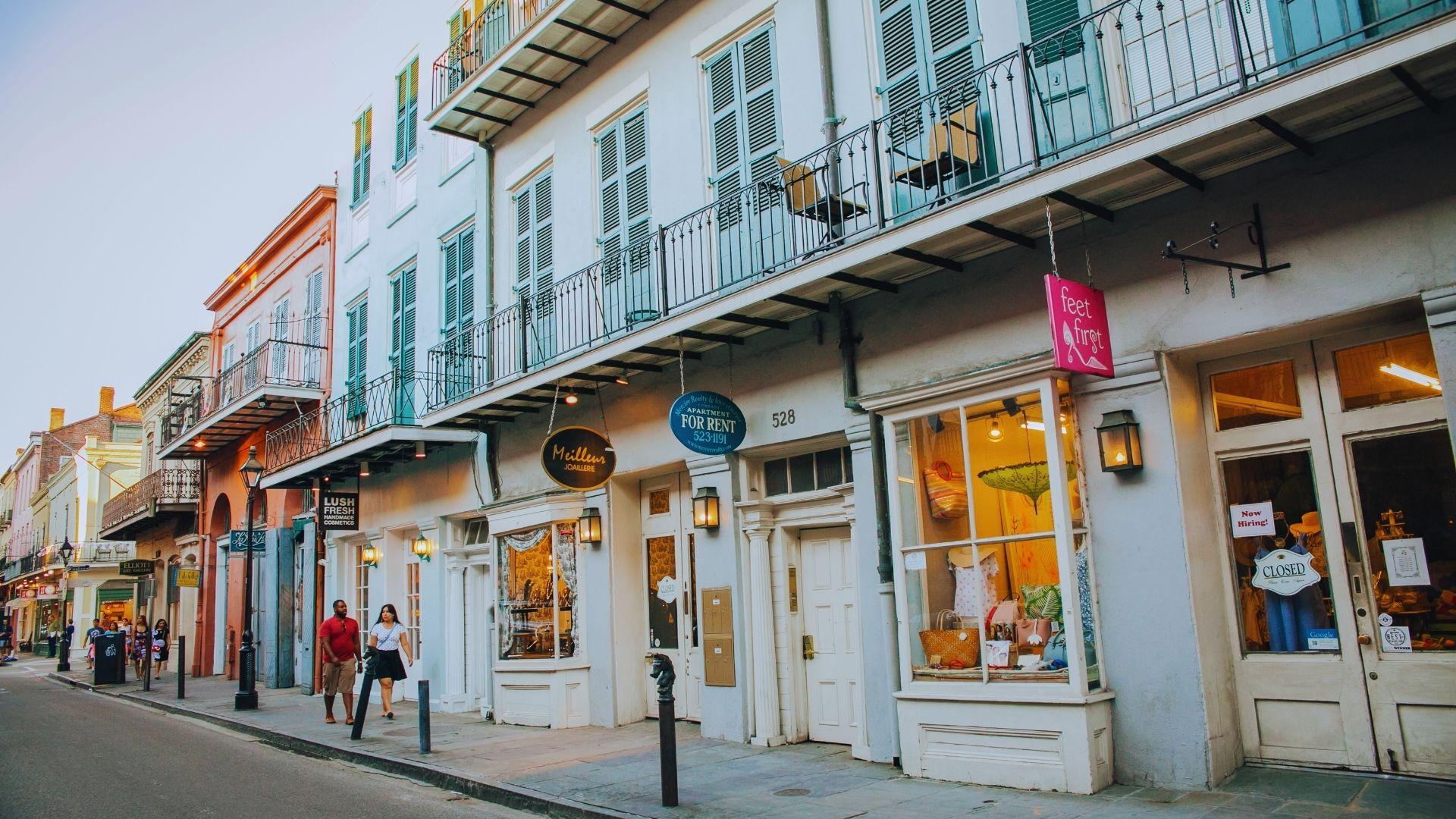 Image of the French Quarter Street.