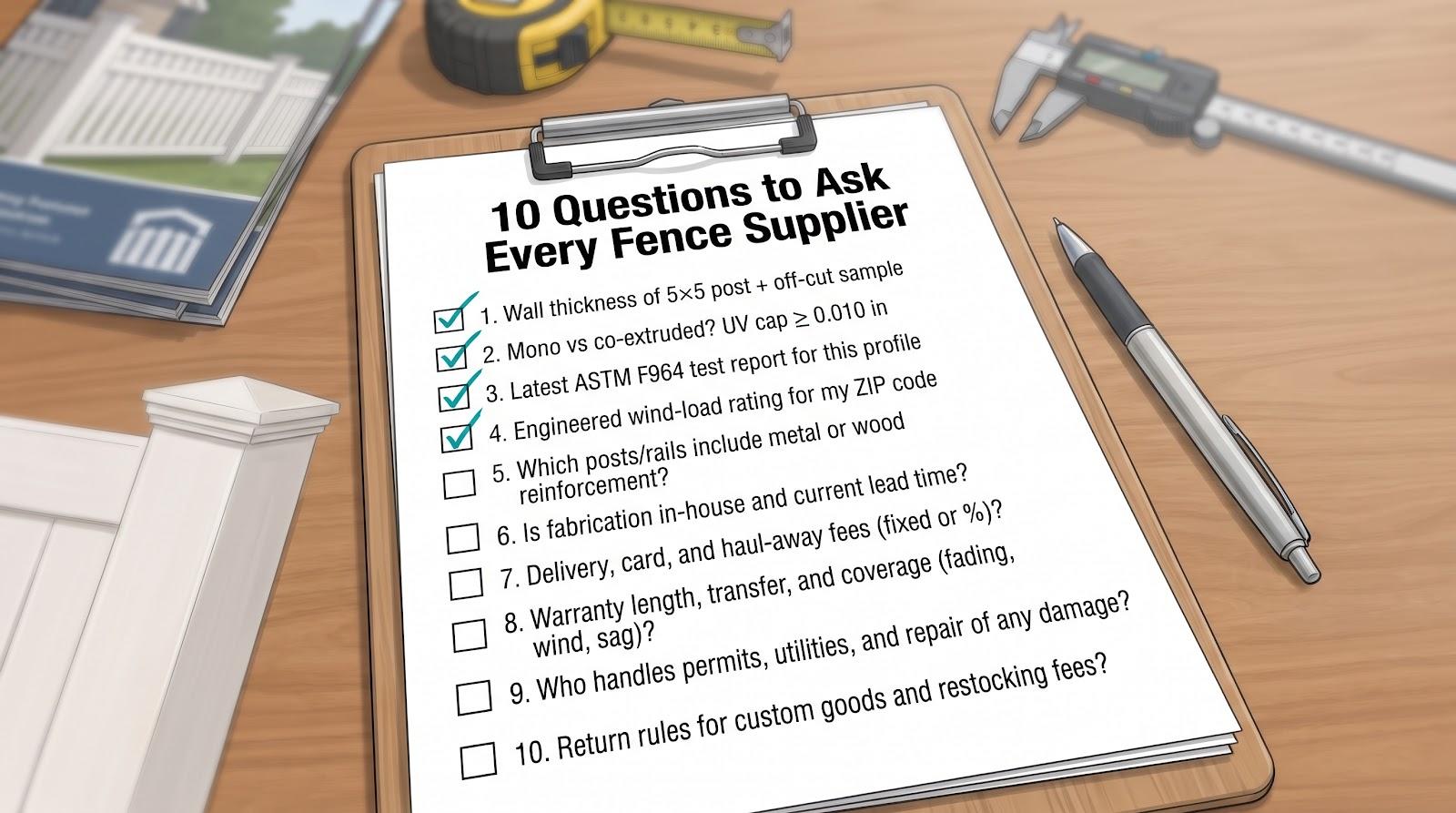 Questions to Ask Every Fence Supplier
