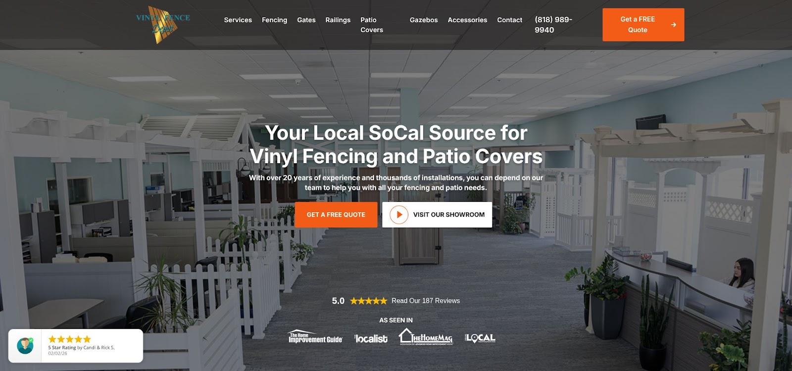 1. Vinyl Fence Depot: Best Overall for Local Fabrication and Warranty
