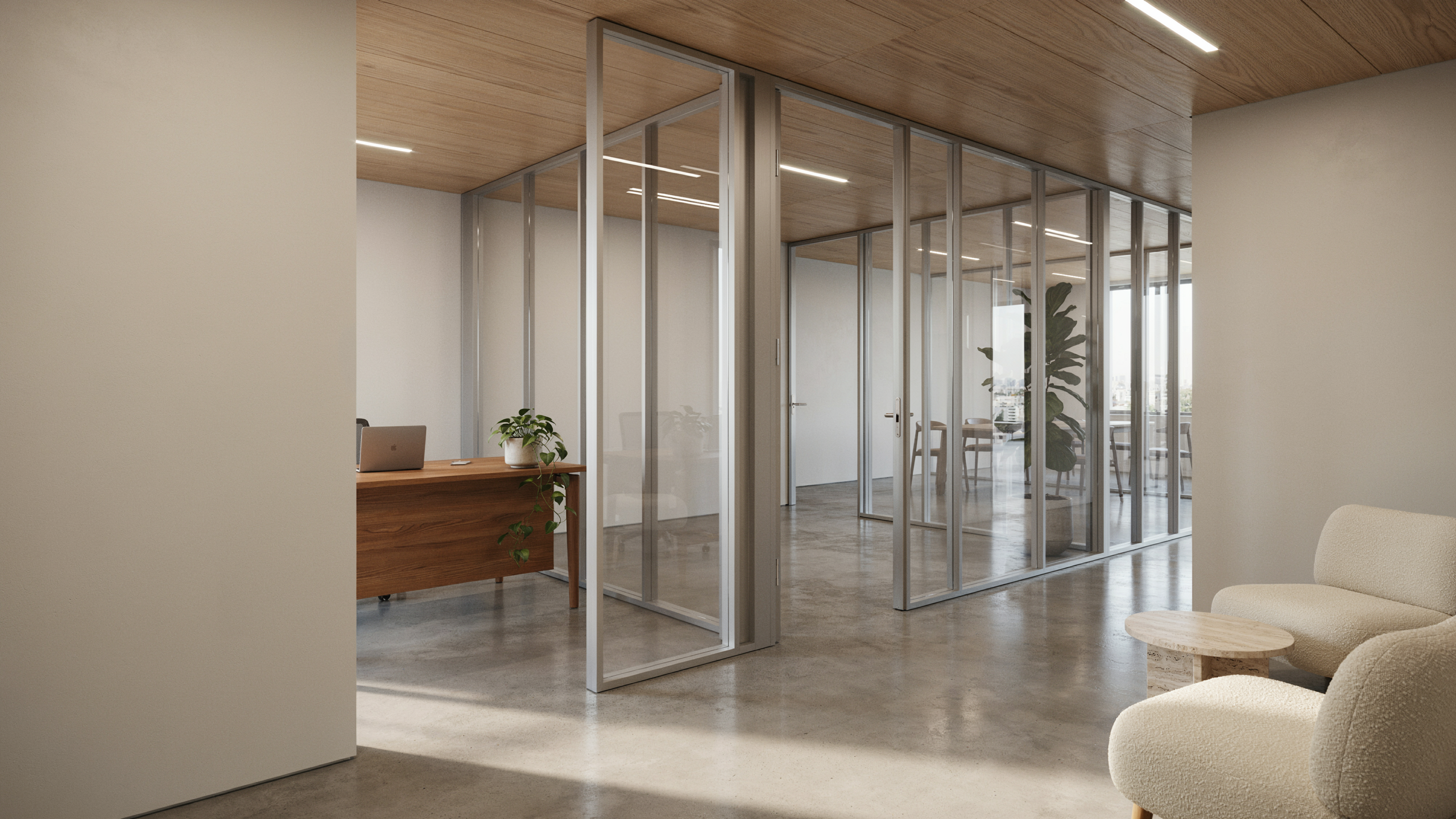 How Do Aluminum Glass Partitions Balance Durability and Minimalist Design?