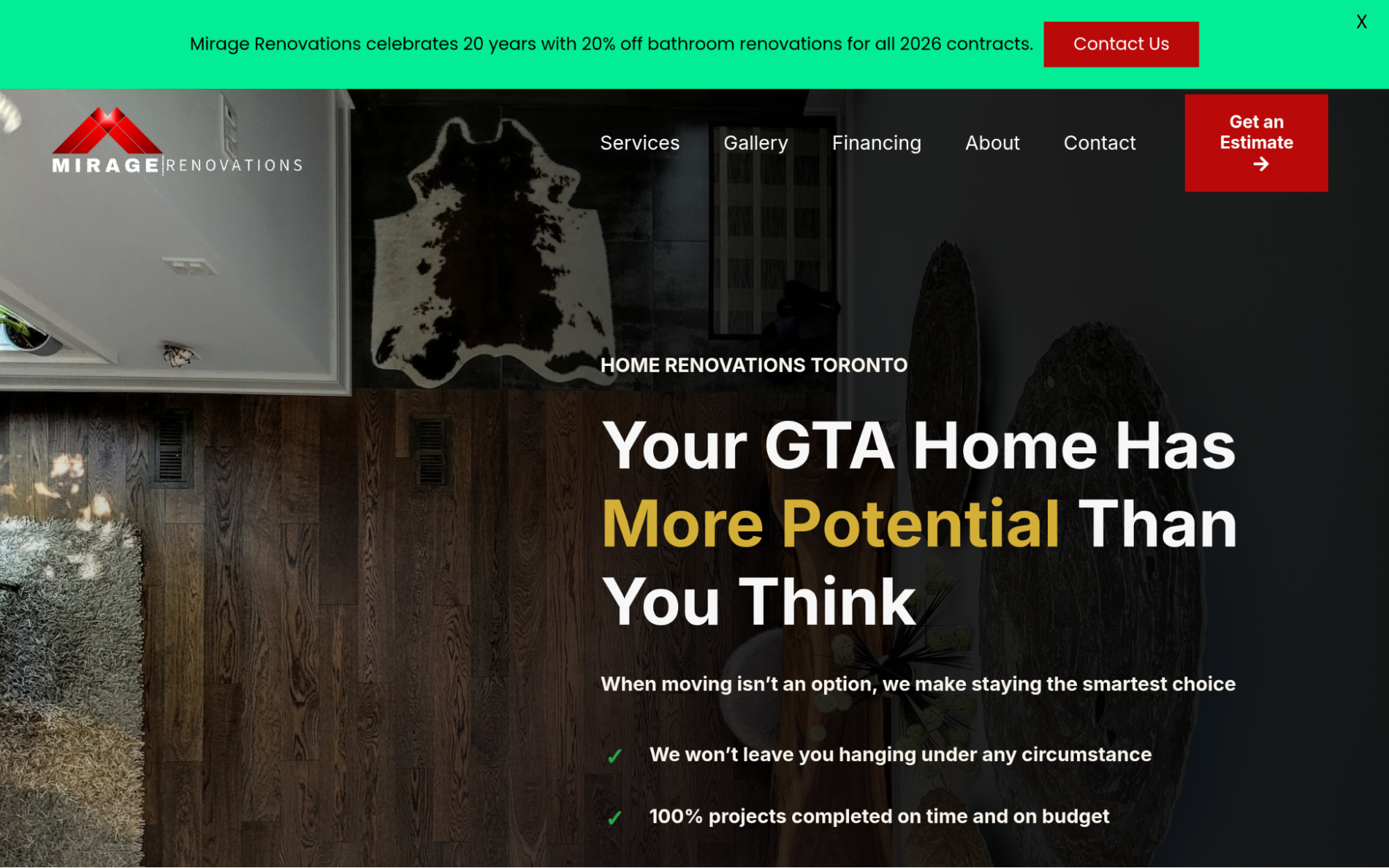 Mirage Renovations - Best for Transparent Pricing and Dedicated Project Management